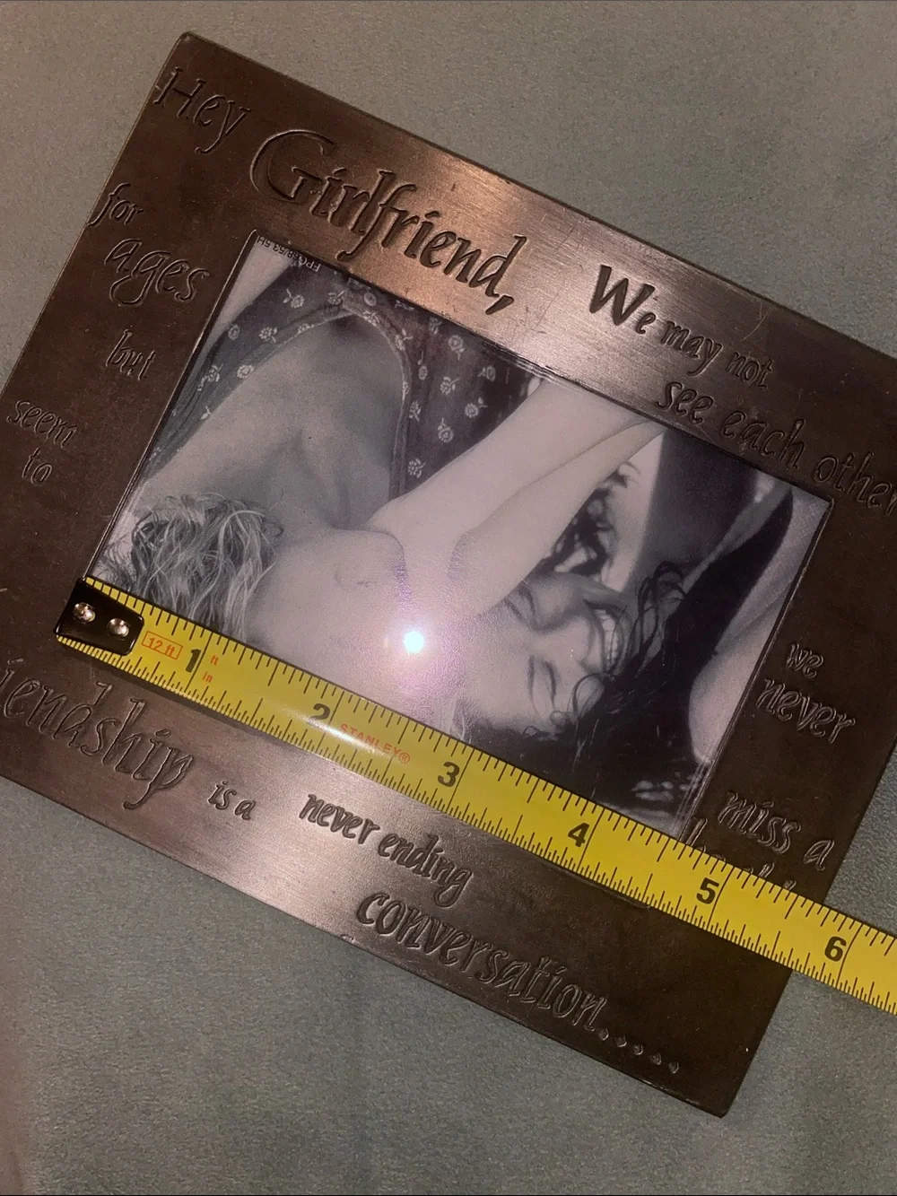 Fetco “Hey Girfriend” metal frame